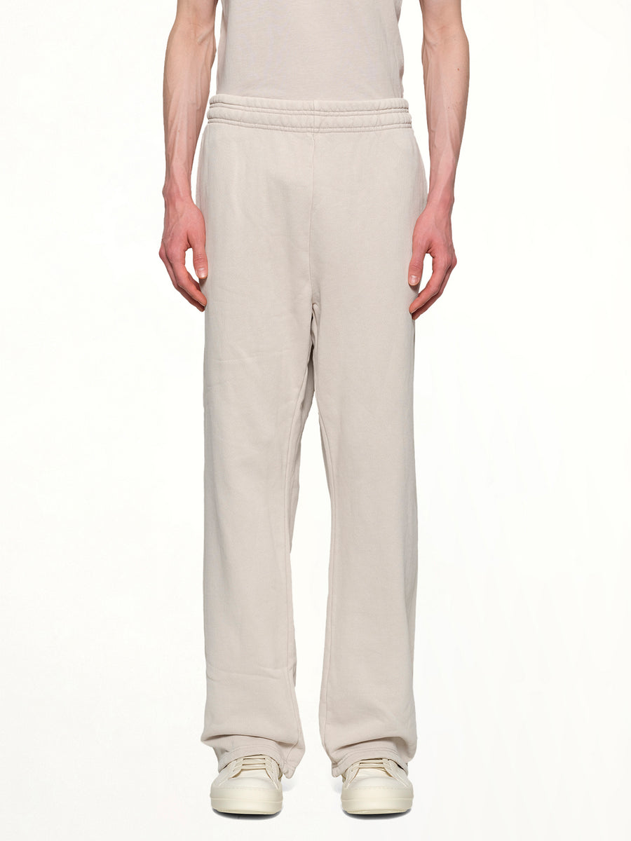 Straight Leg Sweatpants in Off White