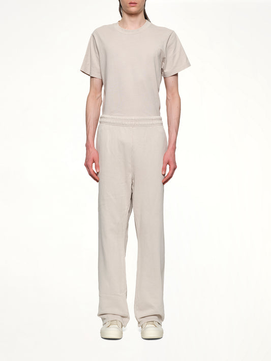 Straight Leg Sweatpants in Off White