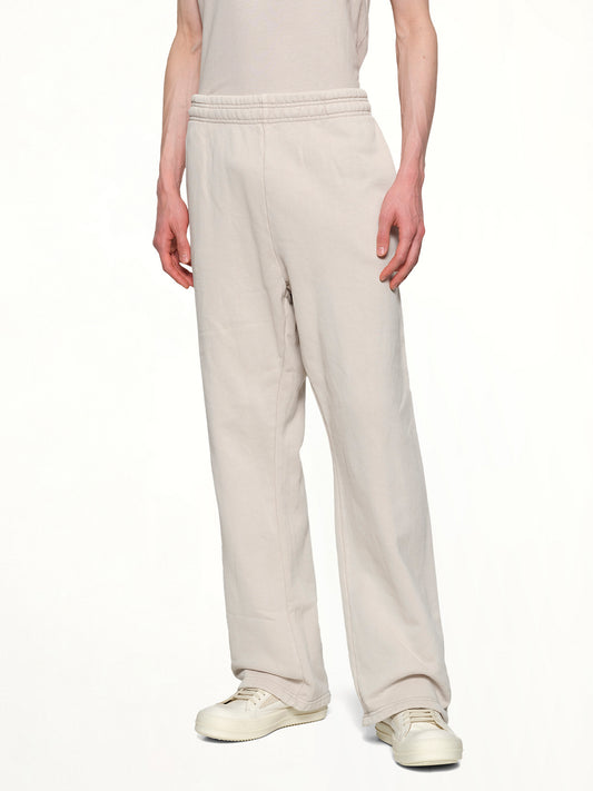 Straight Leg Sweatpants in Off White
