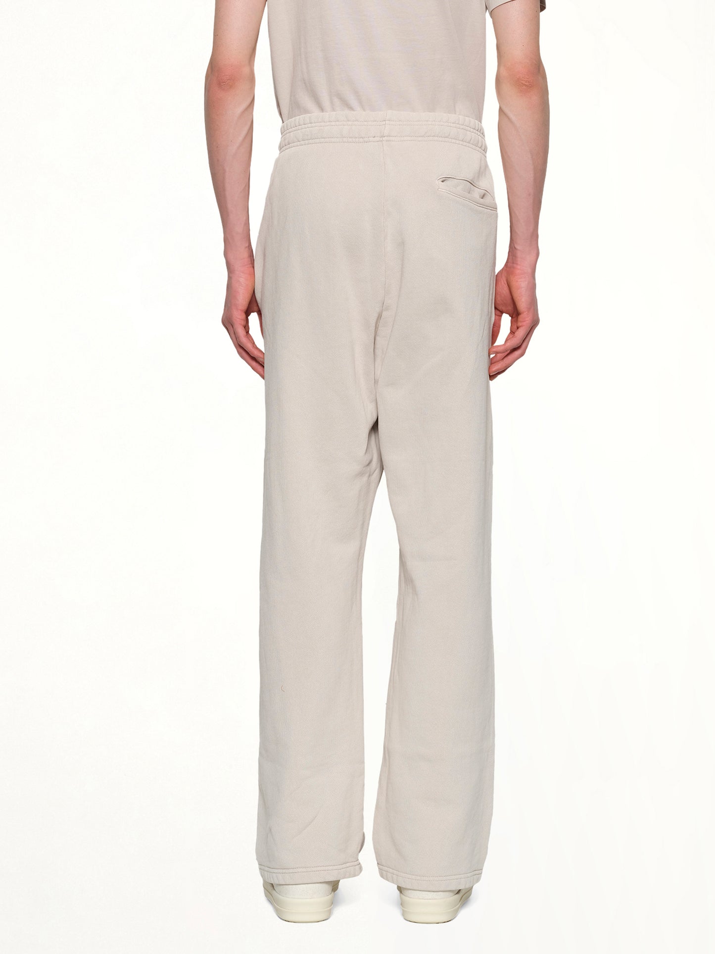 Straight Leg Sweatpants in Off White