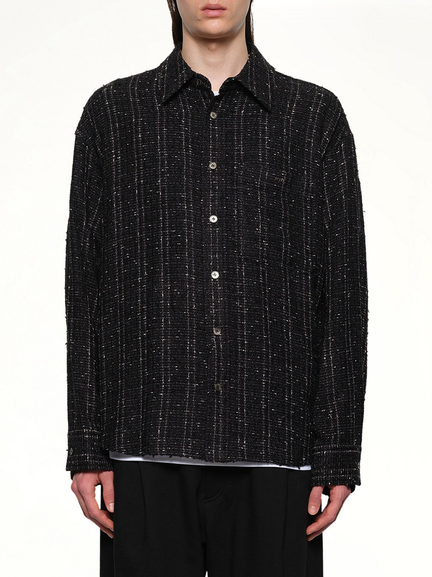 Tweed Shirt in Black