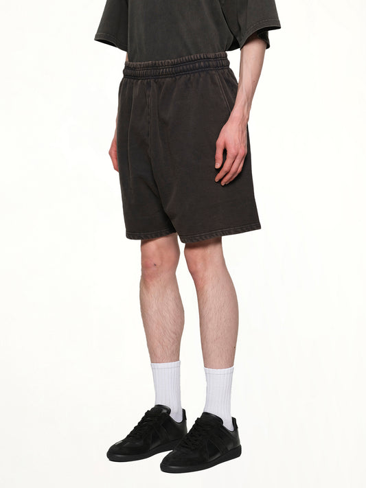 Standard Sweatshorts in Washed Black