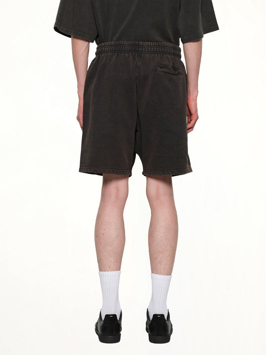 Standard Sweatshorts in Washed Black