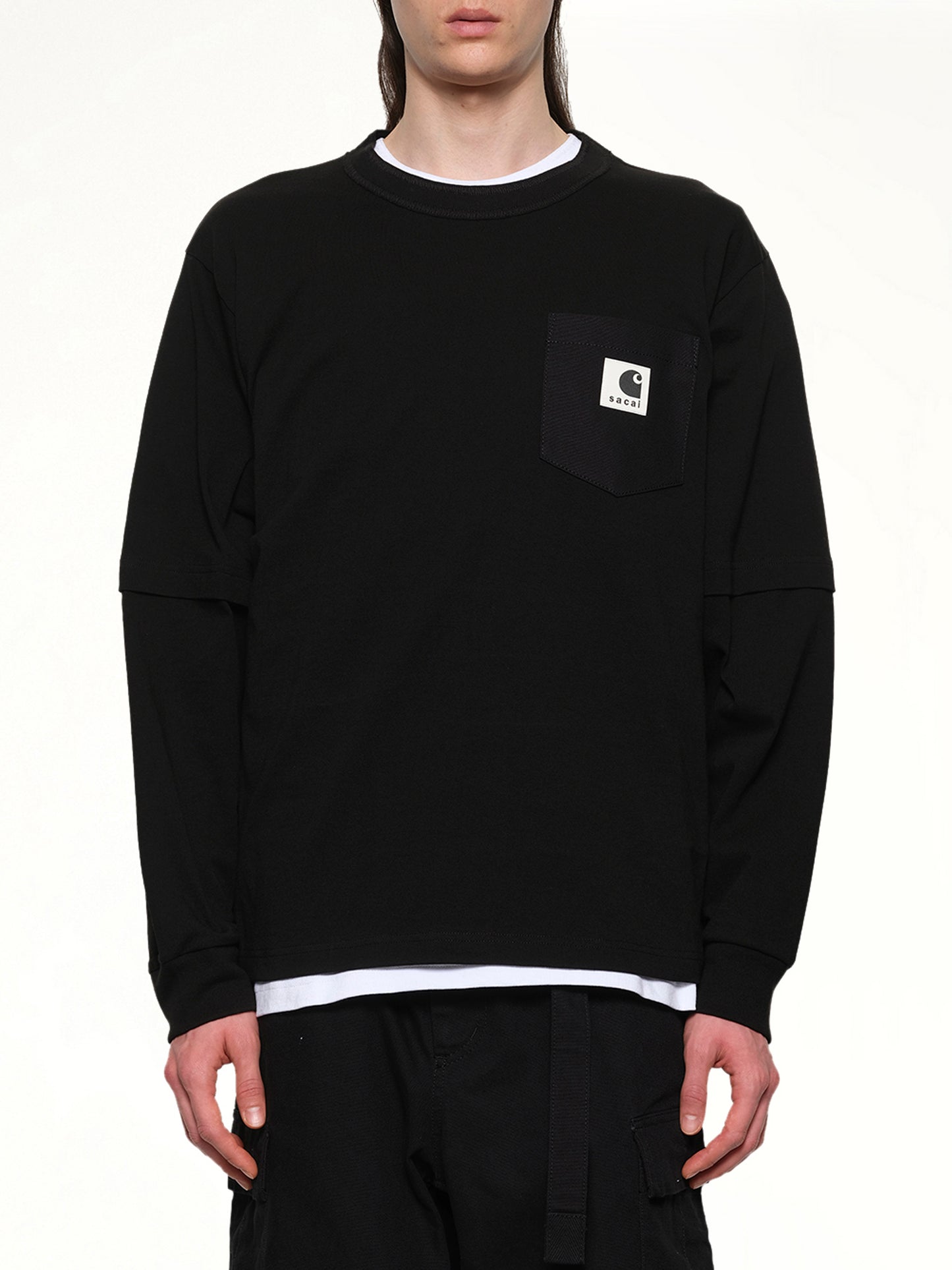 Carhartt WIP Cotton Jersey L/S T-Shirt in Black