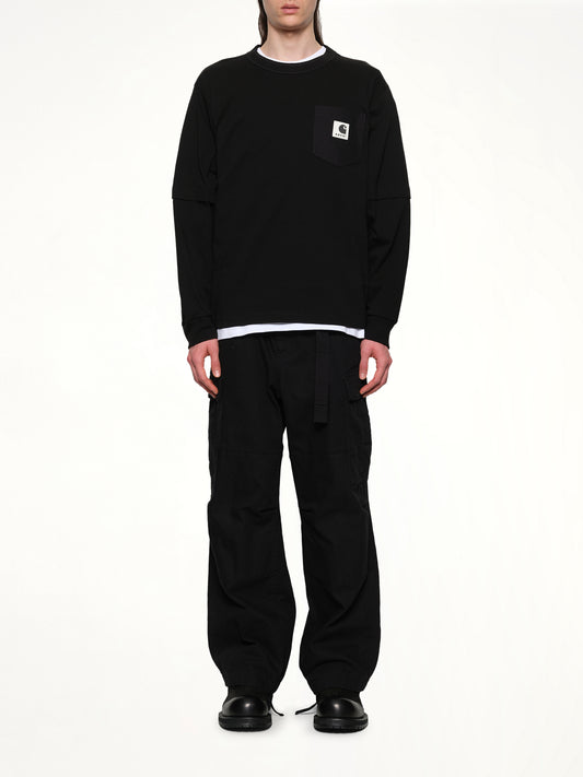 Carhartt WIP Cotton Jersey L/S T-Shirt in Black