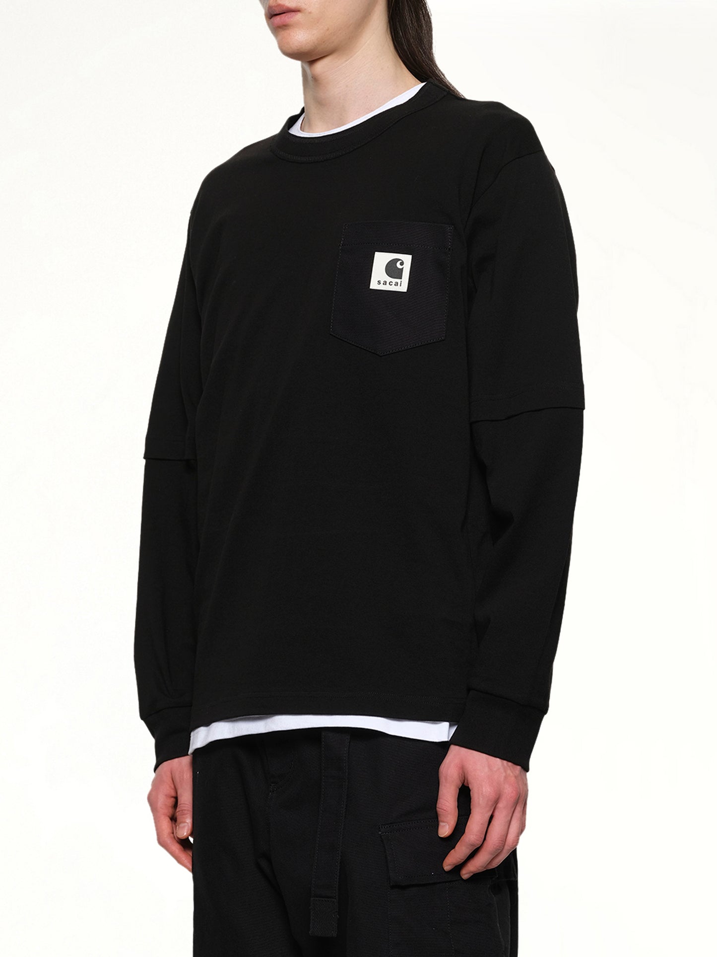 Carhartt WIP Cotton Jersey L/S T-Shirt in Black