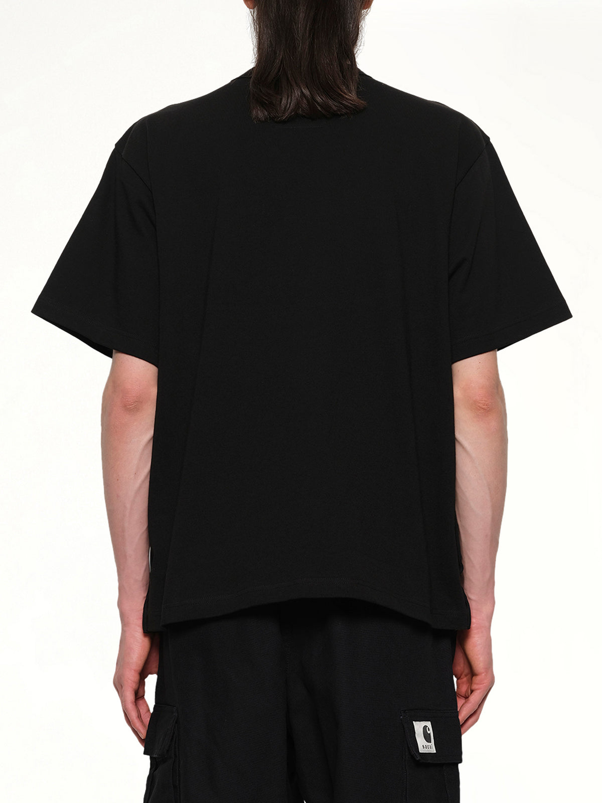 블랙 Carhartt WIP 코튼 저지 티셔츠