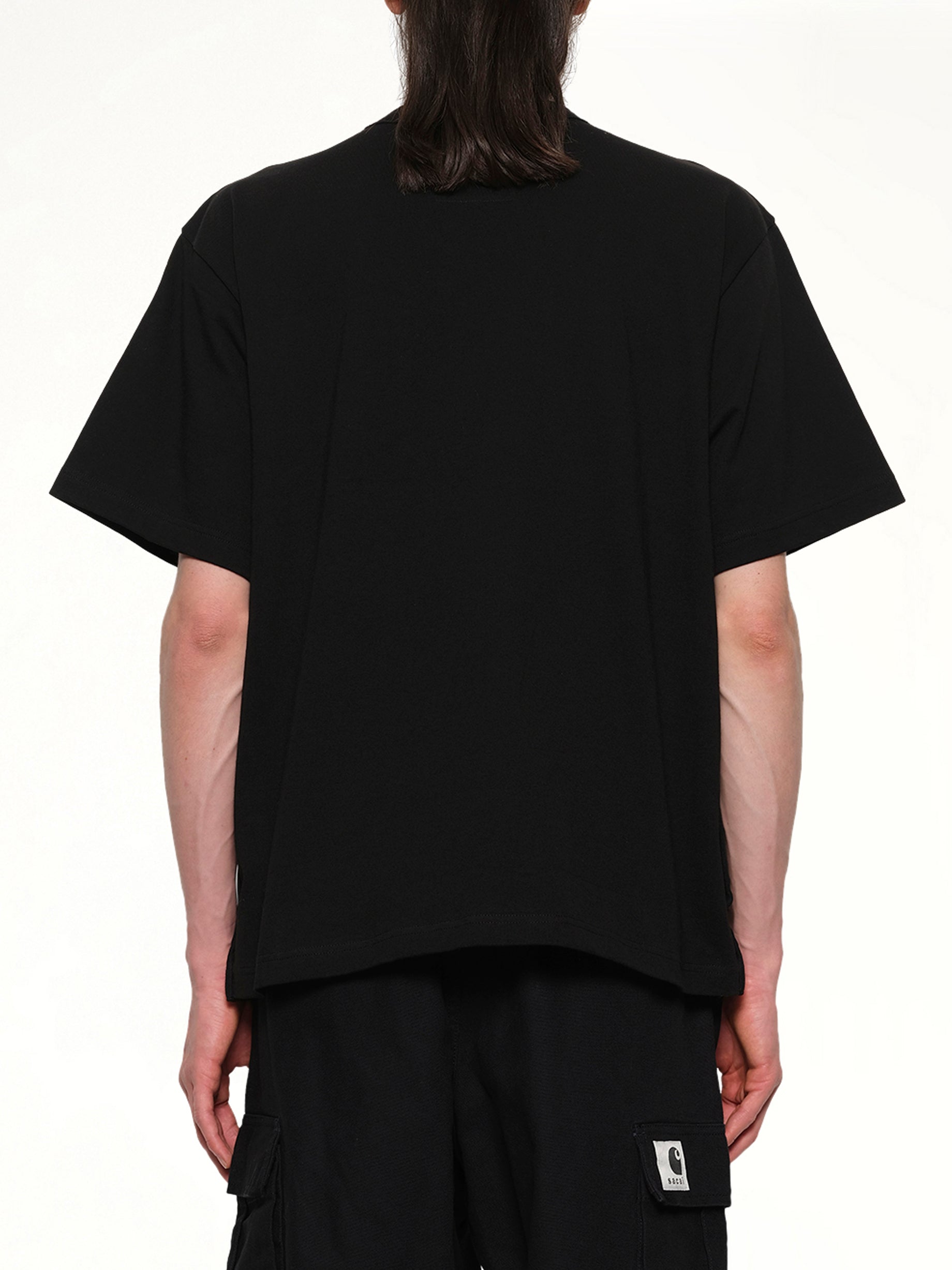 블랙 Carhartt WIP 코튼 저지 티셔츠