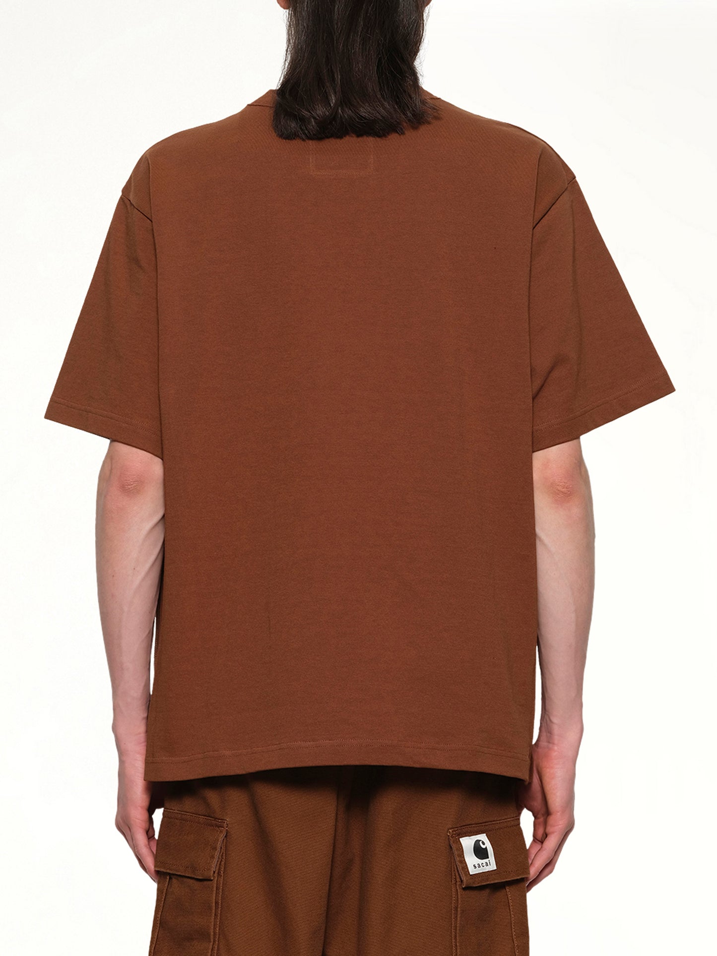 Carhartt WIP Cotton Jersey T-Shirt in Dark Beige