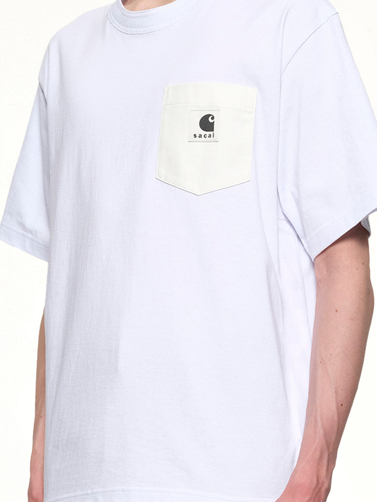 화이트 Carhartt WIP 코튼 저지 티셔츠