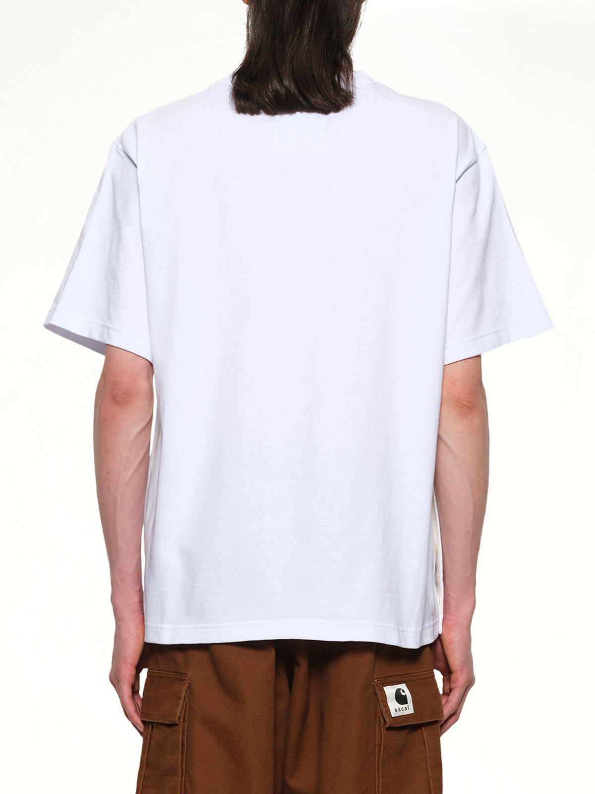 화이트 Carhartt WIP 코튼 저지 티셔츠