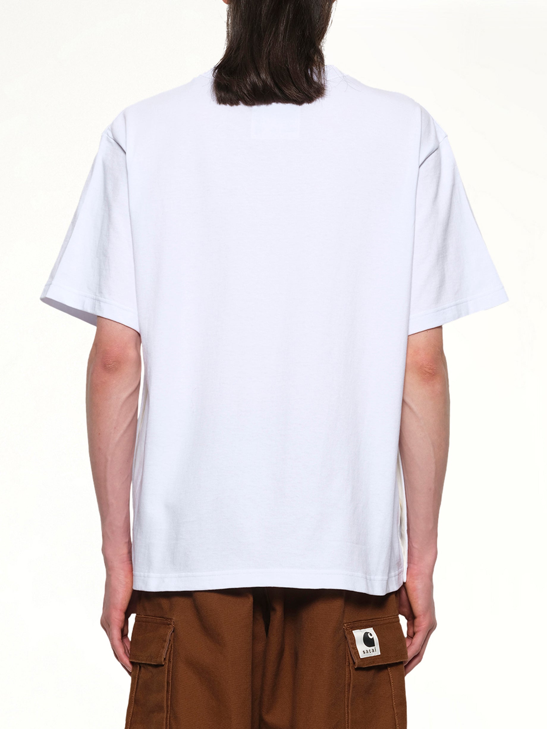 화이트 Carhartt WIP 코튼 저지 티셔츠