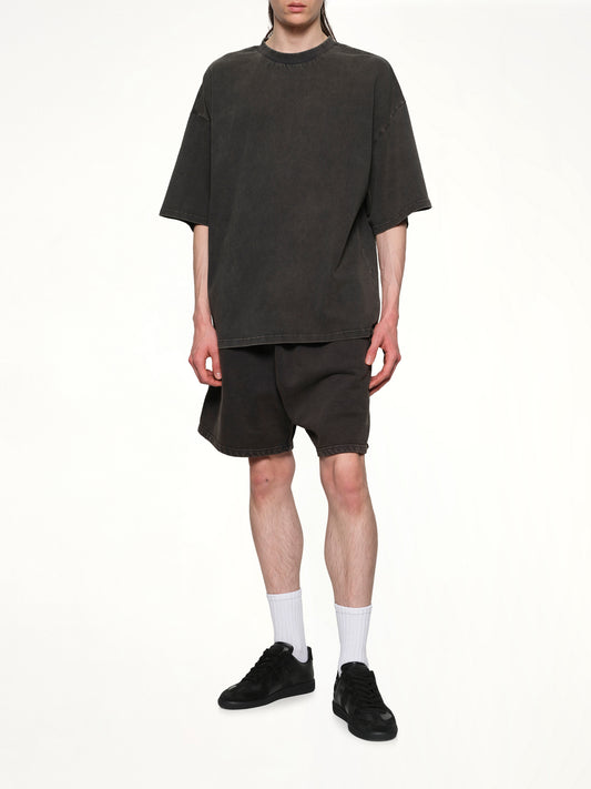 Heavy Boxy T-Shirt in Washed Black