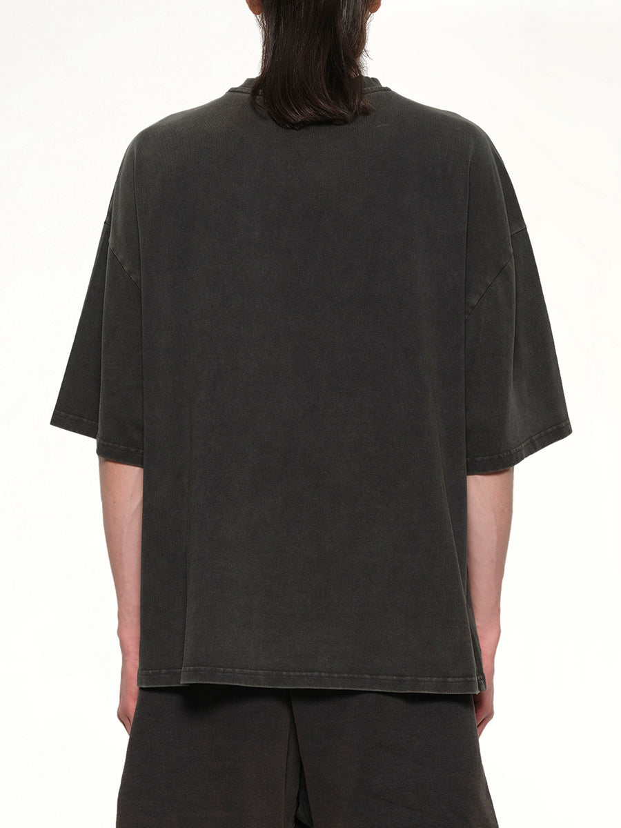 Heavy Boxy T-Shirt in Washed Black