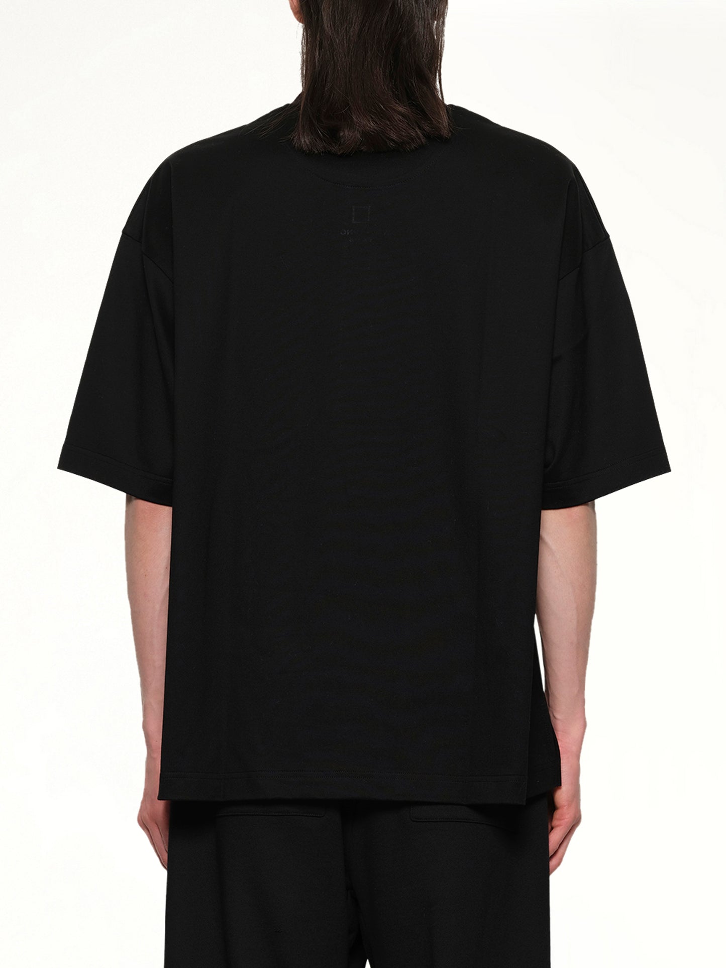 Square Embroidery T-Shirt in Black