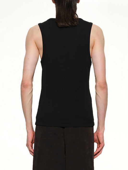 Rib Tank Top in Black