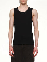 Rib Tank Top in Black