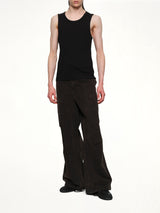 Rib Tank Top in Black