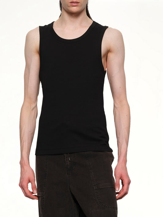 Rib Tank Top in Black