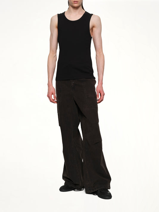 Rib Tank Top in Black