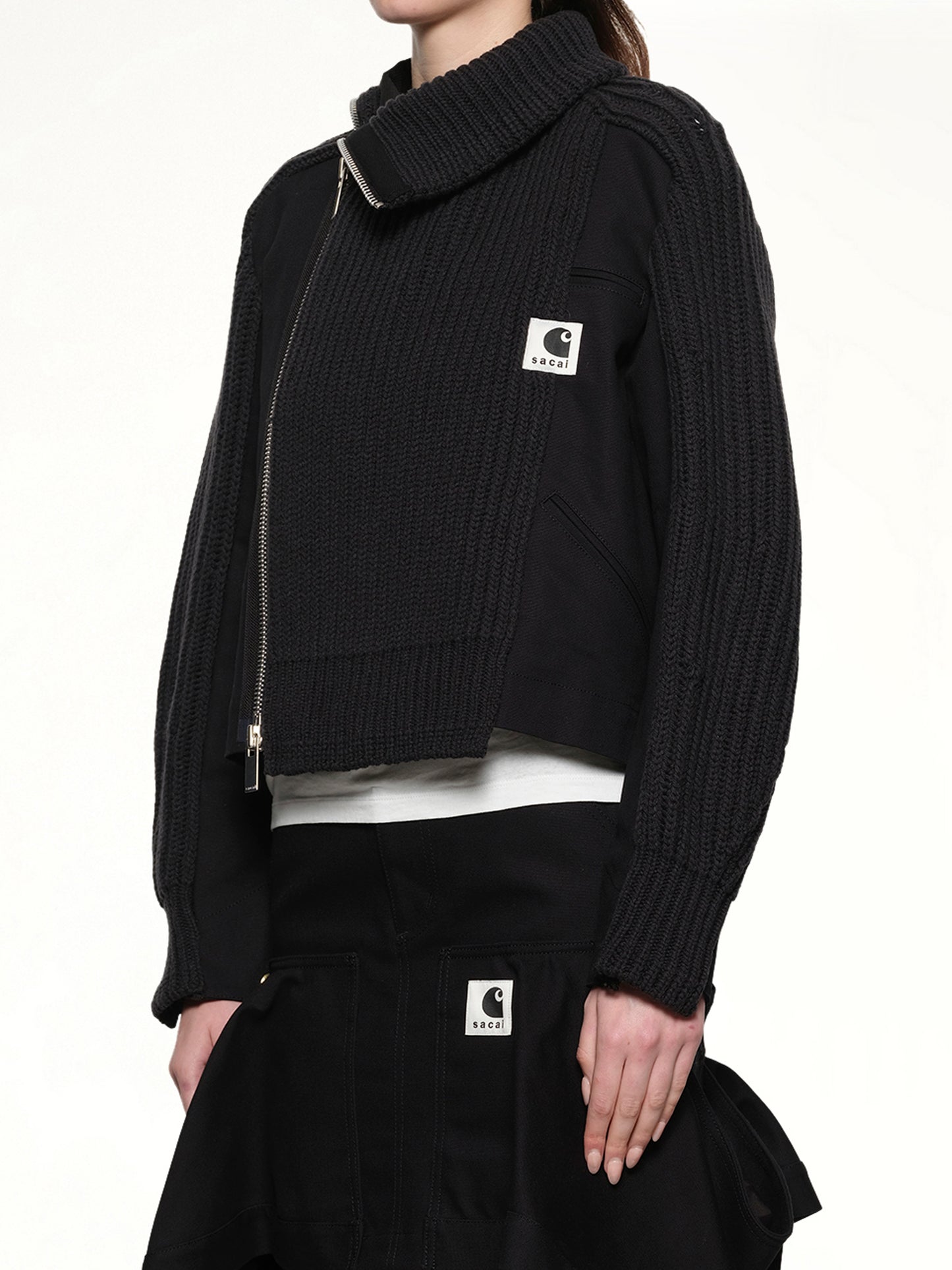 Carhartt WIP Duck x Wool Knit Blouson in Black