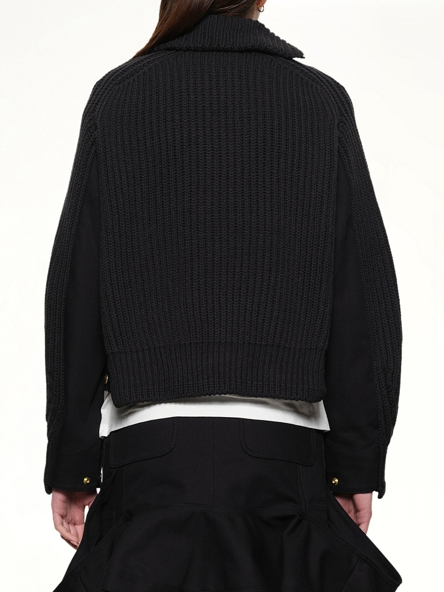 Carhartt WIP Duck x Wool Knit Blouson in Black