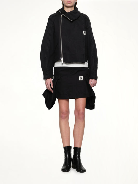 Carhartt WIP Duck x Wool Knit Blouson in Black