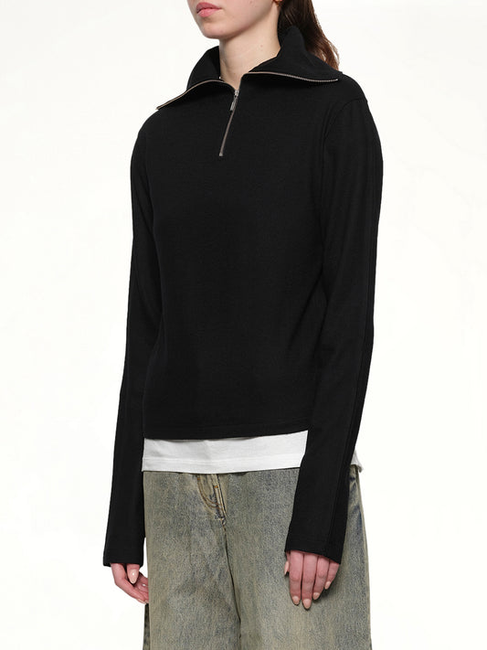 Apex Wool Top in Black