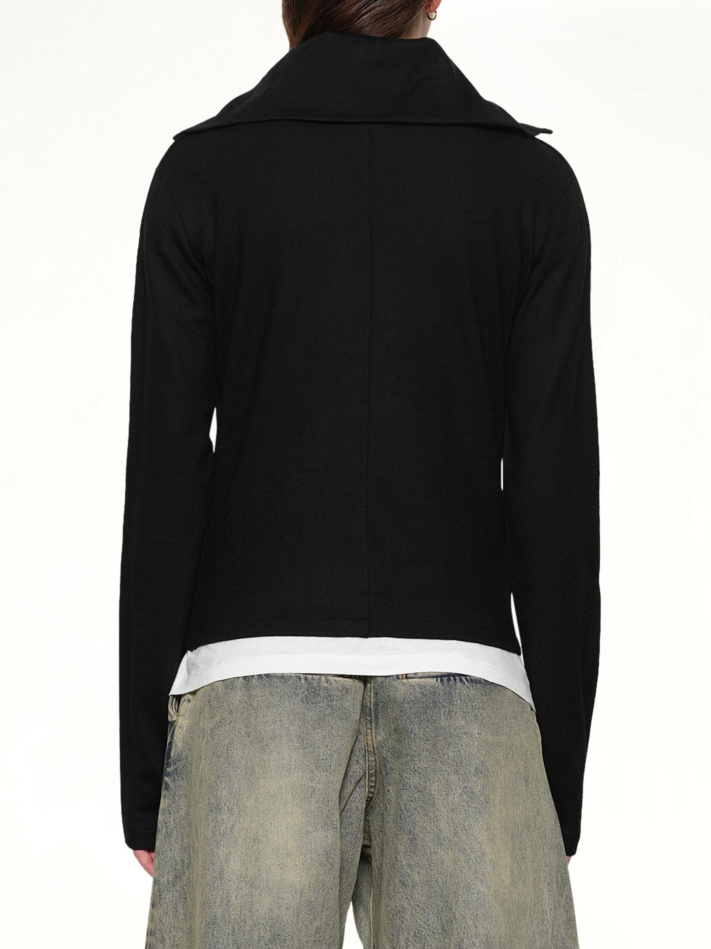 Apex Wool Top in Black