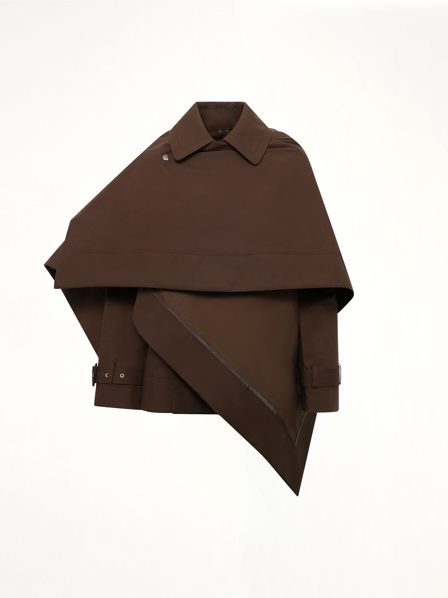 Cotton Gabardine Jacket in Brown