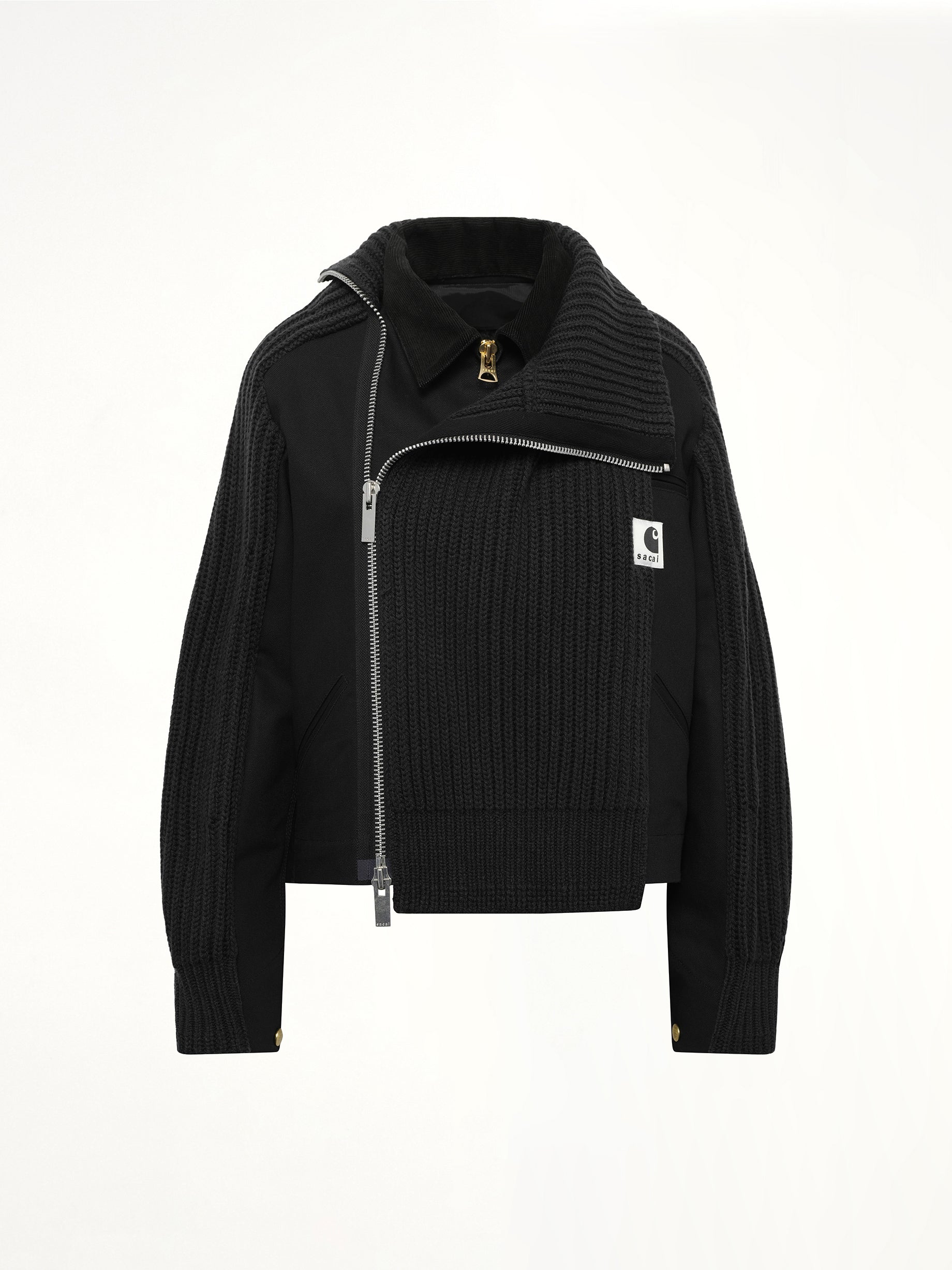 Carhartt WIP Duck x Wool Knit Blouson in Black