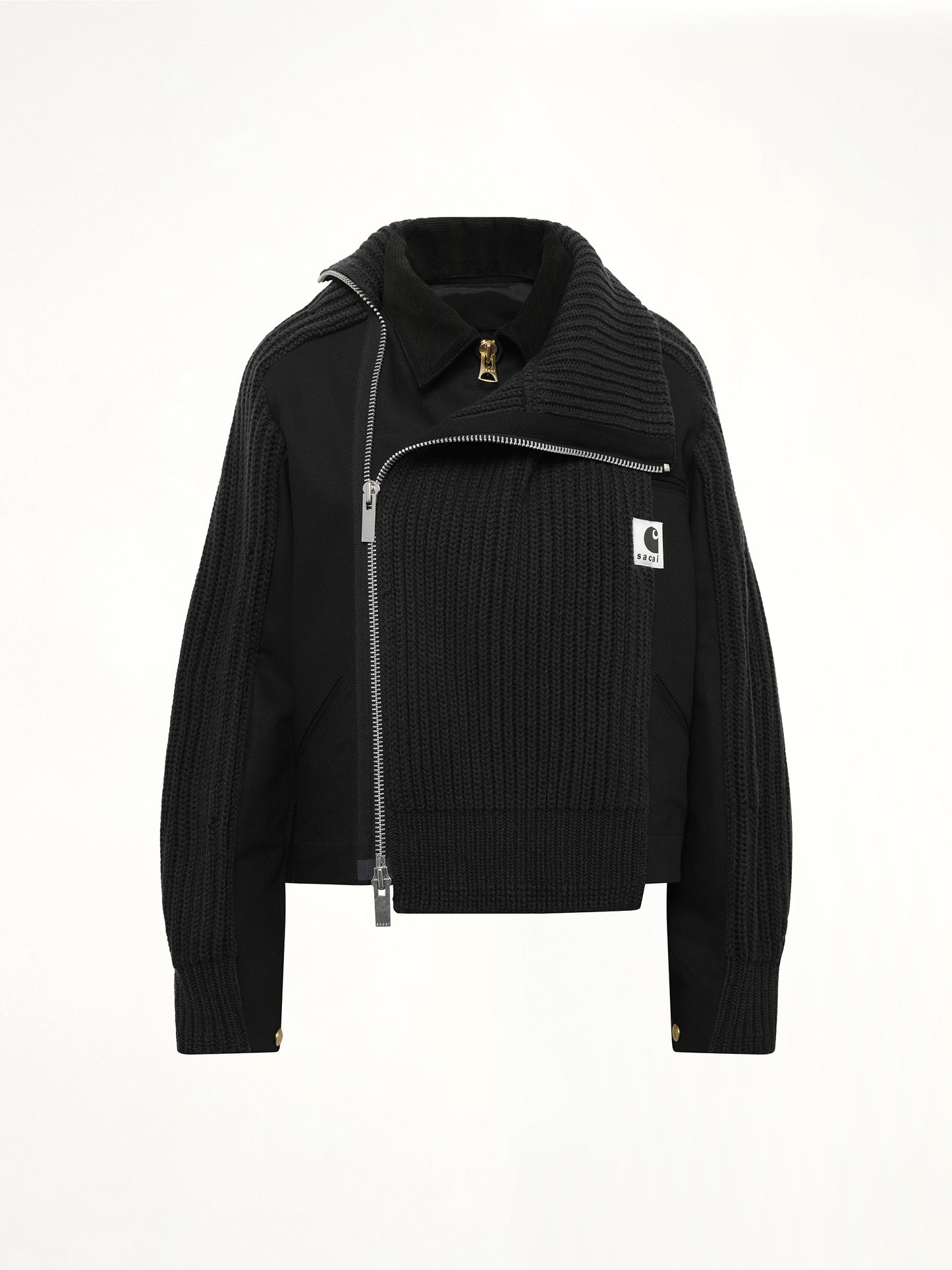Carhartt WIP Duck x Wool Knit Blouson in Black