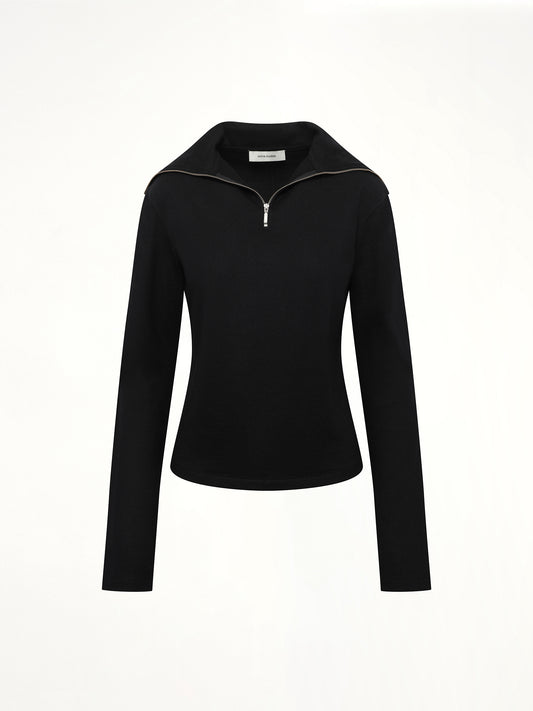 Apex Wool Top in Black