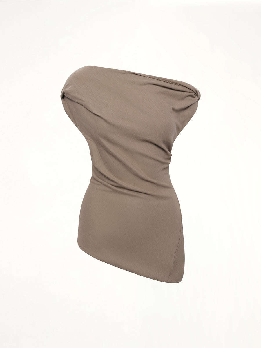Jersey Twist Top in Beige
