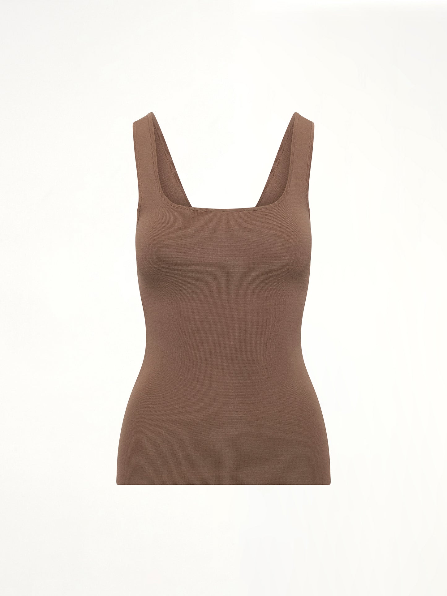 Squared Neck Top in Tan