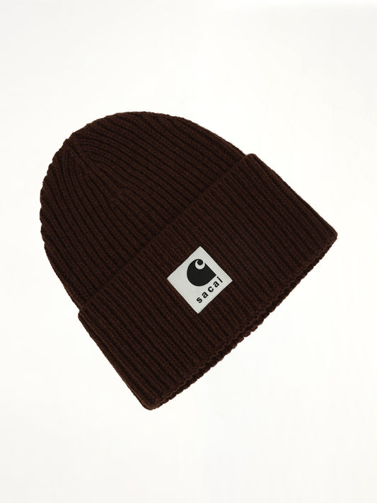 Carhartt WIP Wool Knit Beanie in Dark Beige