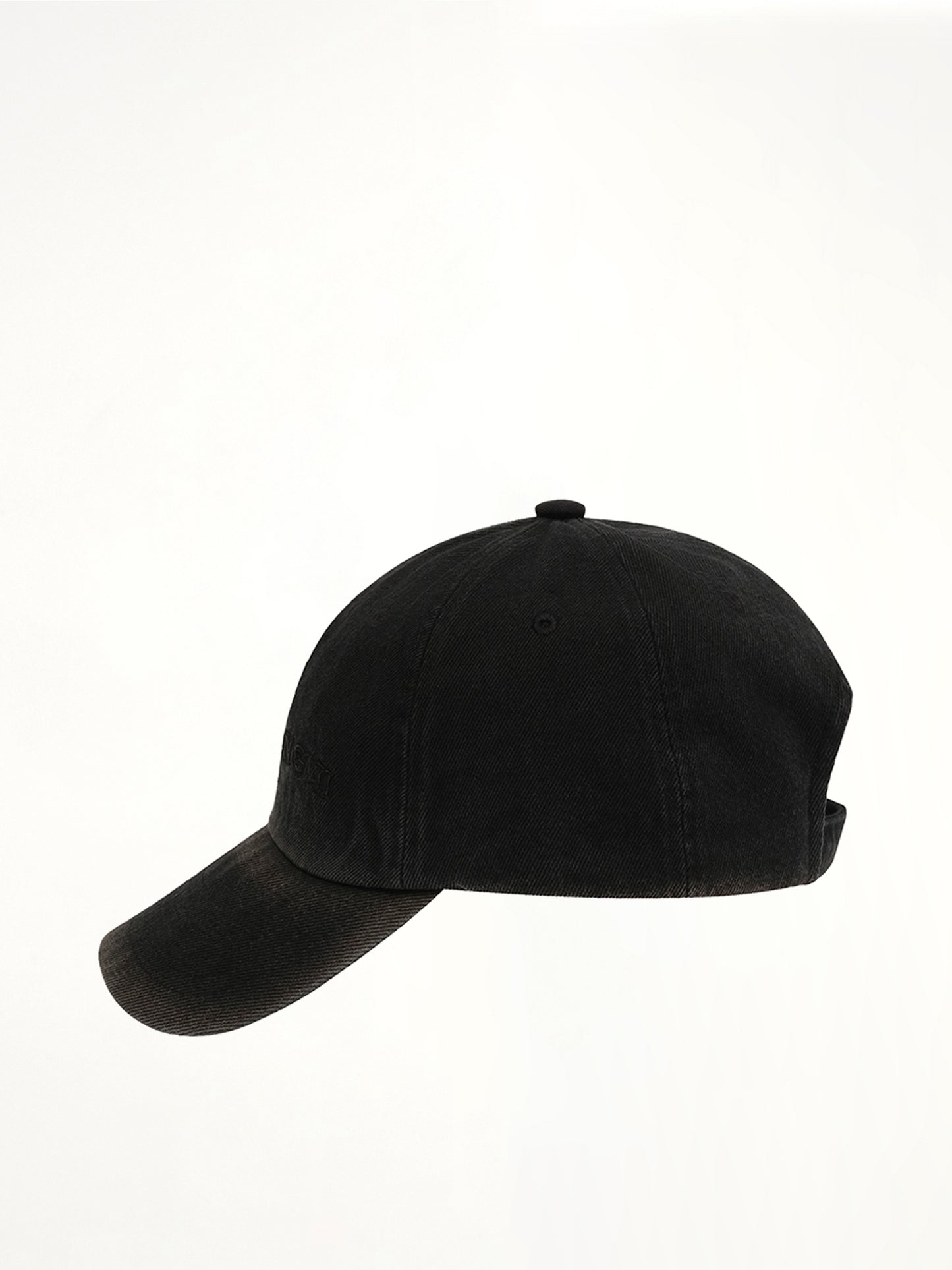 Denim Cap in Black