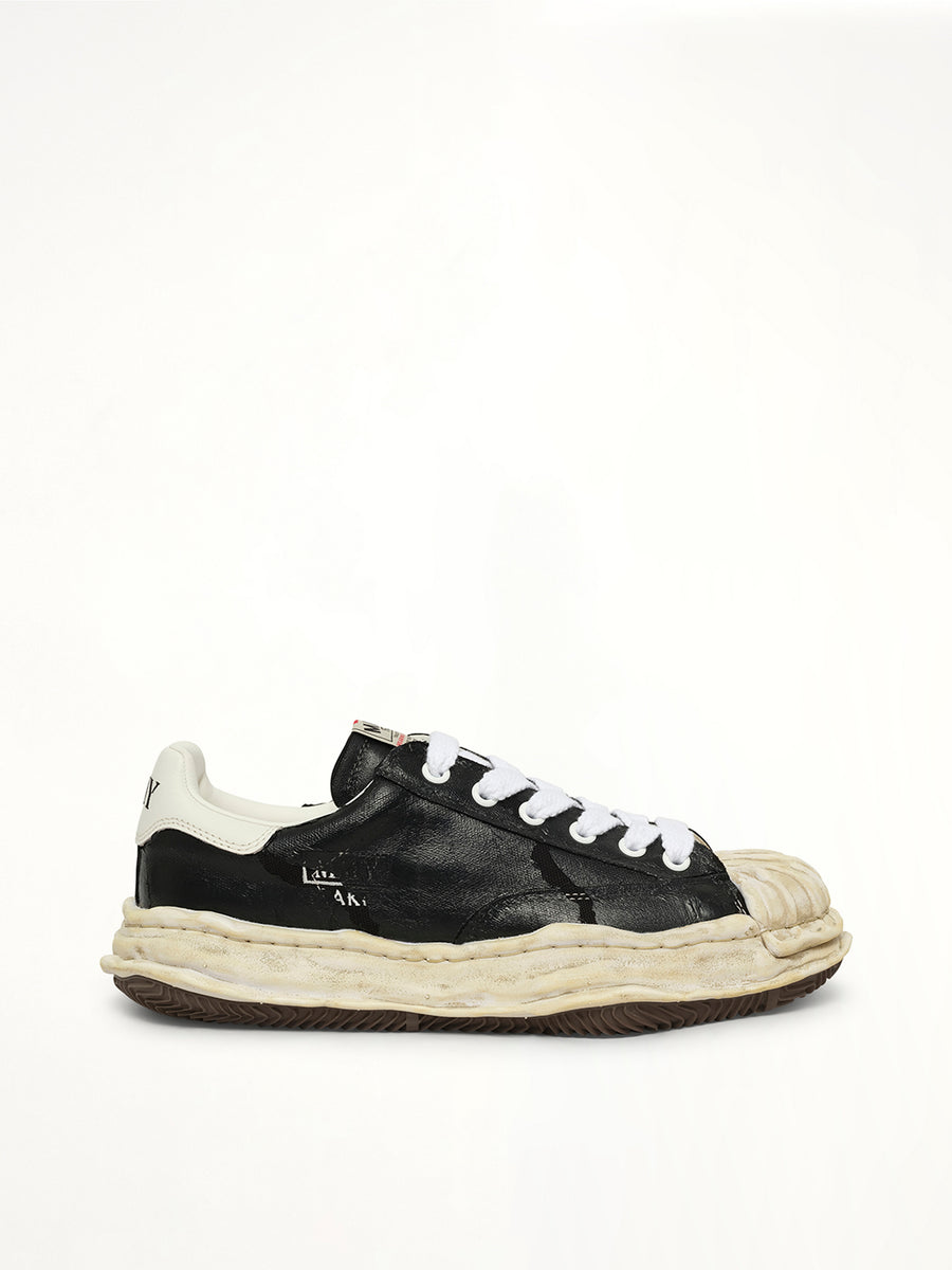 Blakey OG Torn Sneaker in Black Side View | MAISON MIHARA YASUHIRO