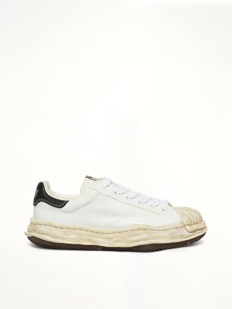 Blakey OG Torn Sneaker in White Side View | MAISON MIHARA YASUHIRO