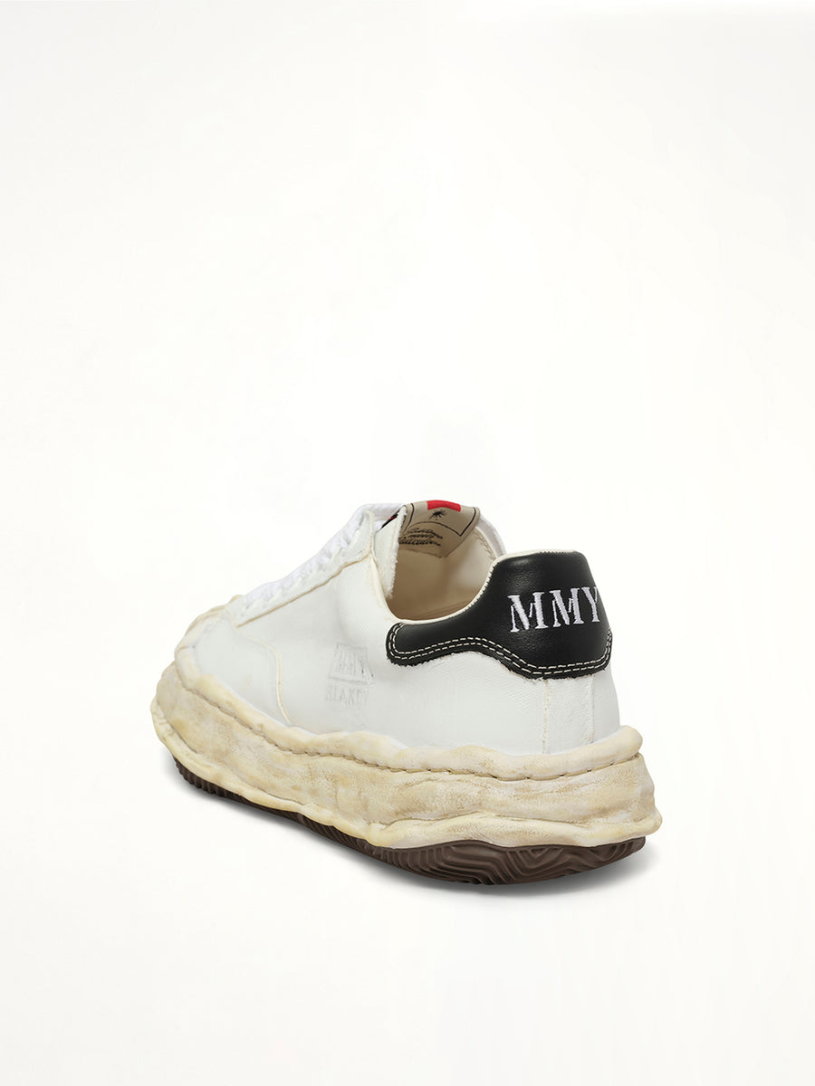 Blakey OG Torn Sneaker in White Back View | MAISON MIHARA YASUHIRO