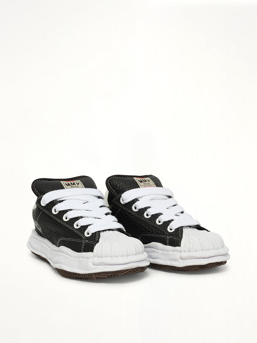 Blakey Puffer OG Sneaker in Black Front View | MAISON MIHARA YASUHIRO
