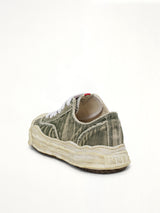 Hank OG Sole Bleaching Sneaker in Gray Back View | MAISON MIHARA YASUHIRO