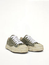 Hank OG Sole Bleaching Sneaker in Gray Front View | MAISON MIHARA YASUHIRO