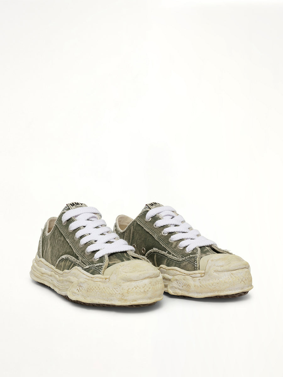 Hank OG Sole Bleaching Sneaker in Gray Front View | MAISON MIHARA YASUHIRO