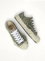 Hank OG Sole Bleaching Sneaker in Gray Top View | MAISON MIHARA YASUHIRO