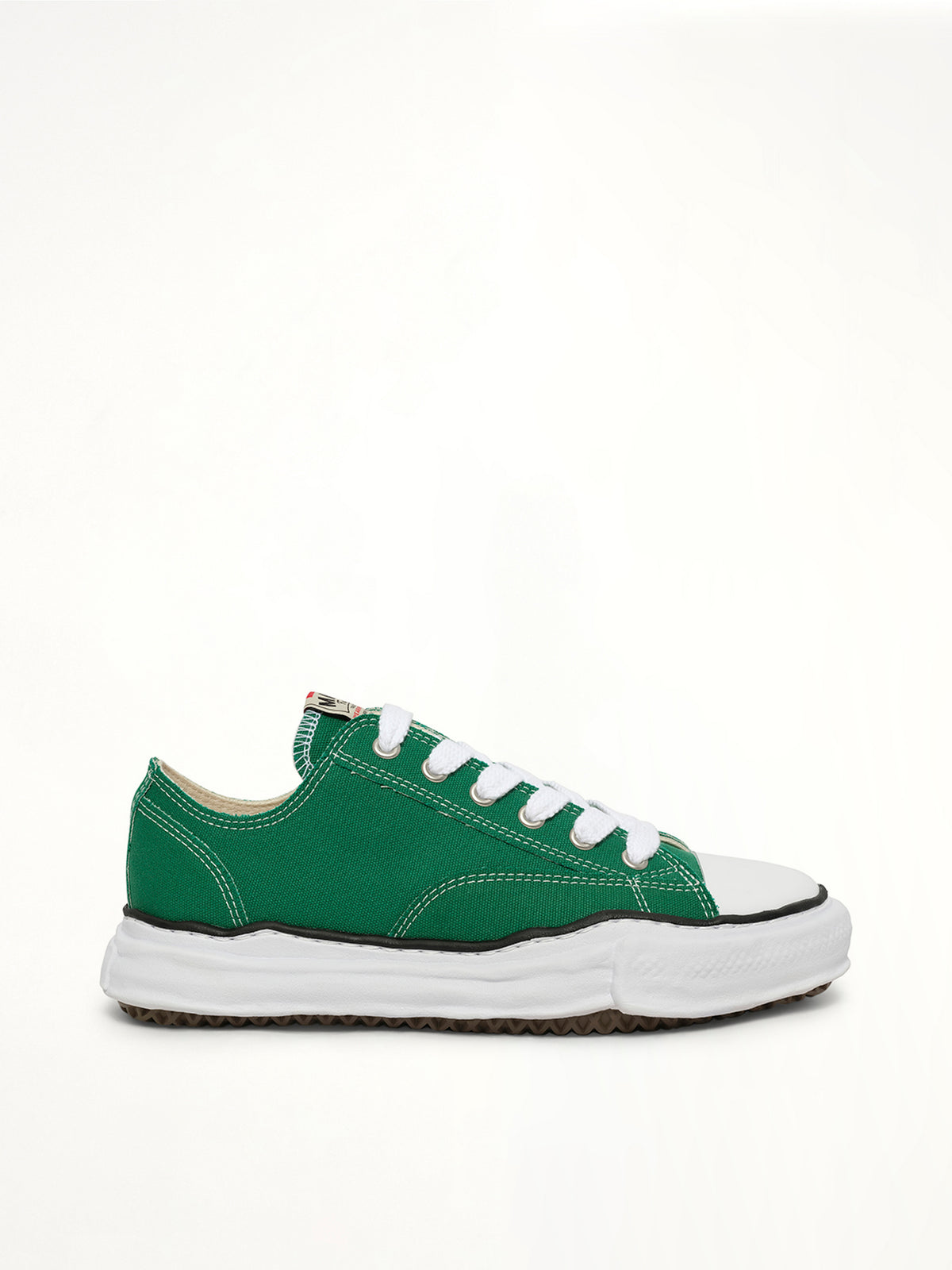 Peterson OG Sneaker in Cl Green Side View | MAISON MIHARA YASUHIRO