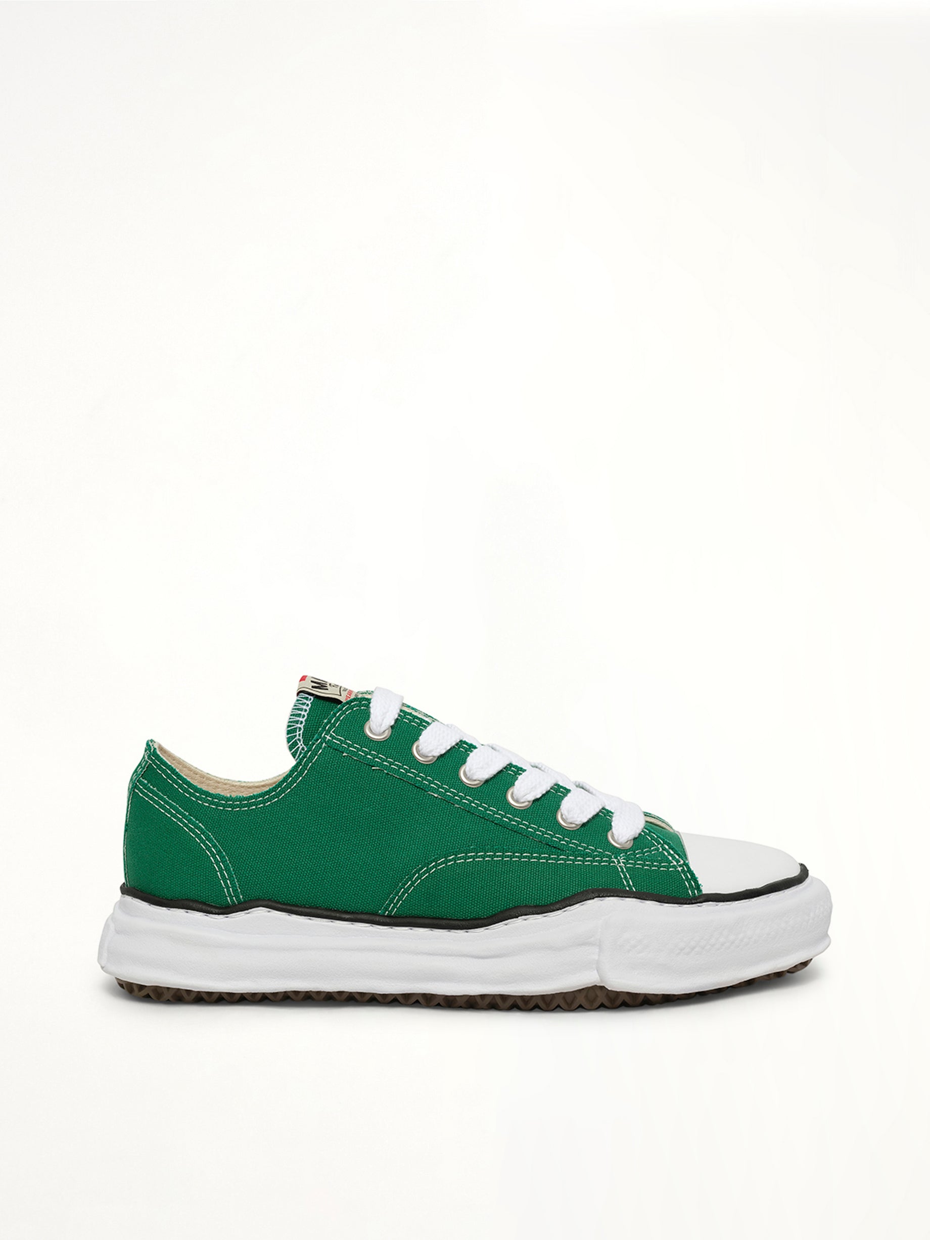 Peterson OG Sneaker in Cl Green Side View | MAISON MIHARA YASUHIRO
