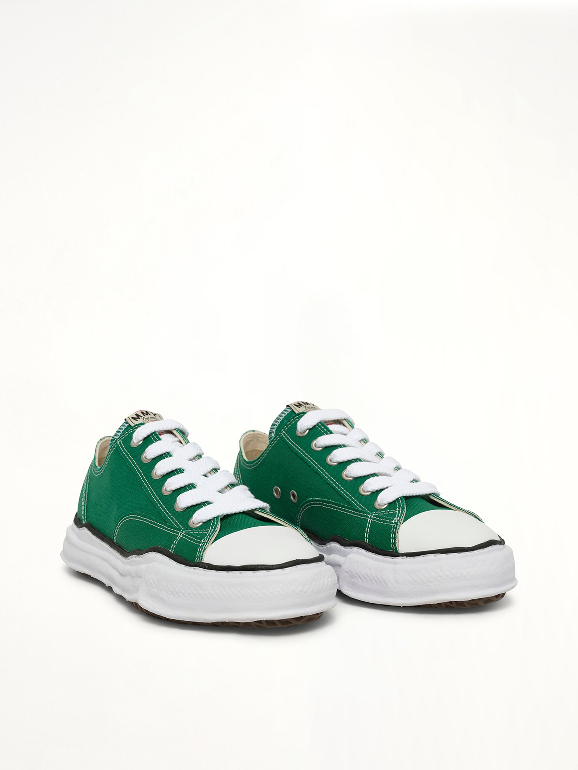 Peterson OG Sneaker in Cl Green Front View | MAISON MIHARA YASUHIRO