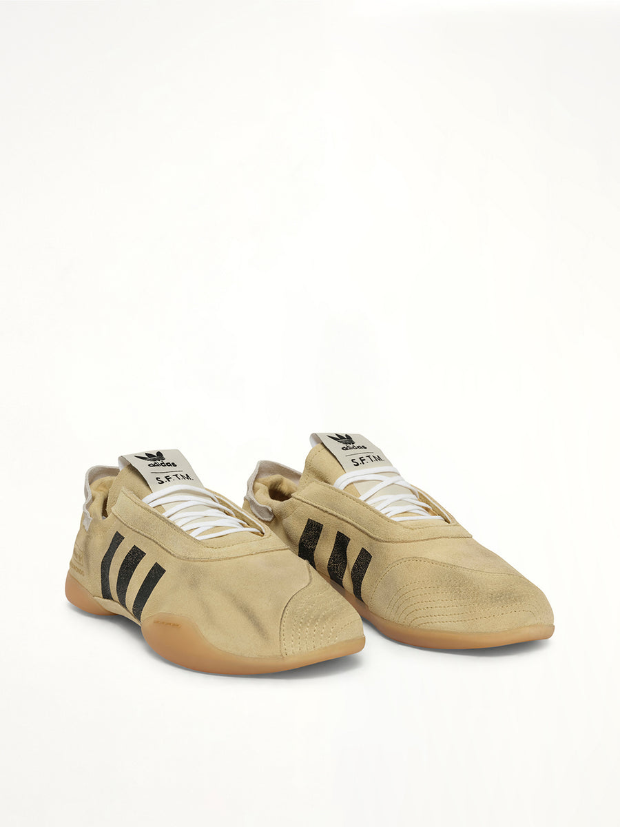 SFTM Taekwondo Sneaker in Beige Front View | SONG FOR THE MUTE