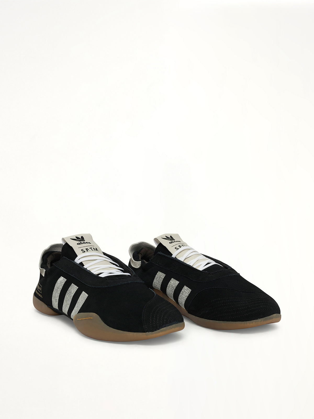 SFTM Taekwondo Sneaker in Black Front View | SONG FOR THE MUTE